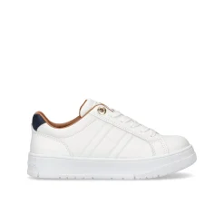 Sneakers kids con lacci bianco/blu