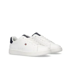 Sneakers kids con lacci bianco/blu