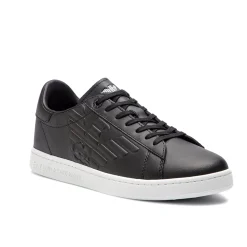Sneakers logo impresso nero