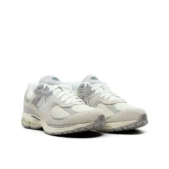 Sneakers M2002 suede e mesh panna