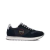 Sneakers Nova 01 suede/nylon blu notte