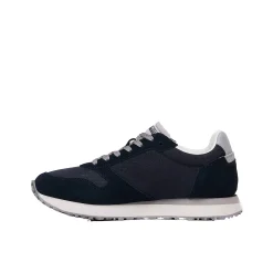 Sneakers Nova 01 suede/nylon blu notte