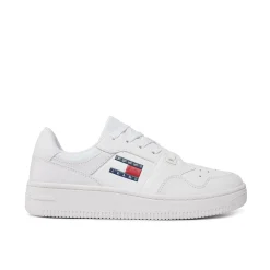 Sneakers retro stile basket bianco