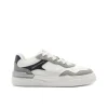 Sneakers suede/mesh bianco/nero