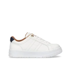 Sneakers teen con lacci bianco/blu