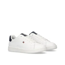 Sneakers teen con lacci bianco/blu