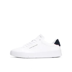 Sneakers TH court leather bianco/blu