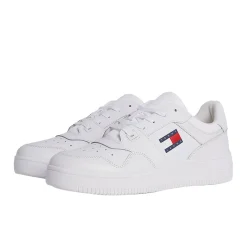 Sneakers TJM Retro stile basket bianco