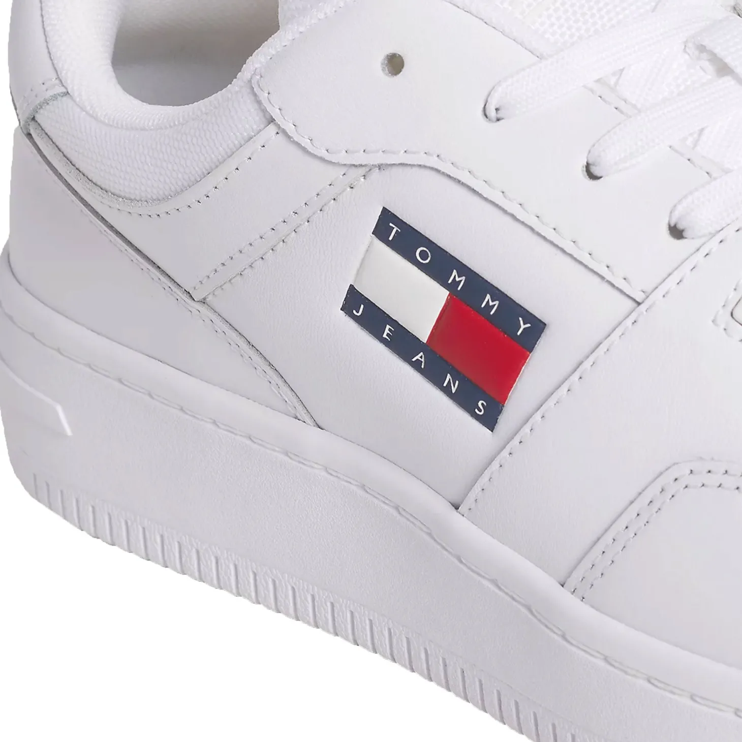 Sneakers TJM Retro stile basket bianco