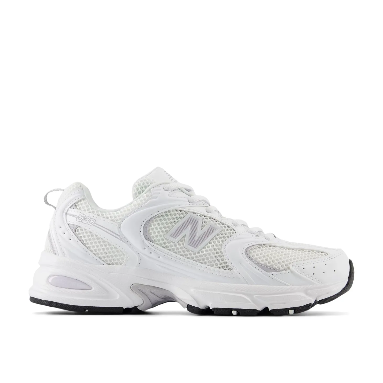 Sneakers U530 sintetico e mesh bianco