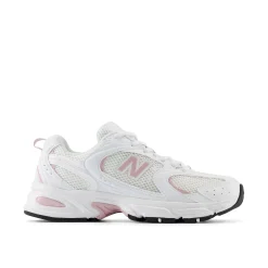 Sneakers U530 sintetico e mesh bianco/rosa