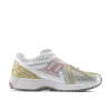 Sneakers U1906 sintetico e mesh argento e fucsia