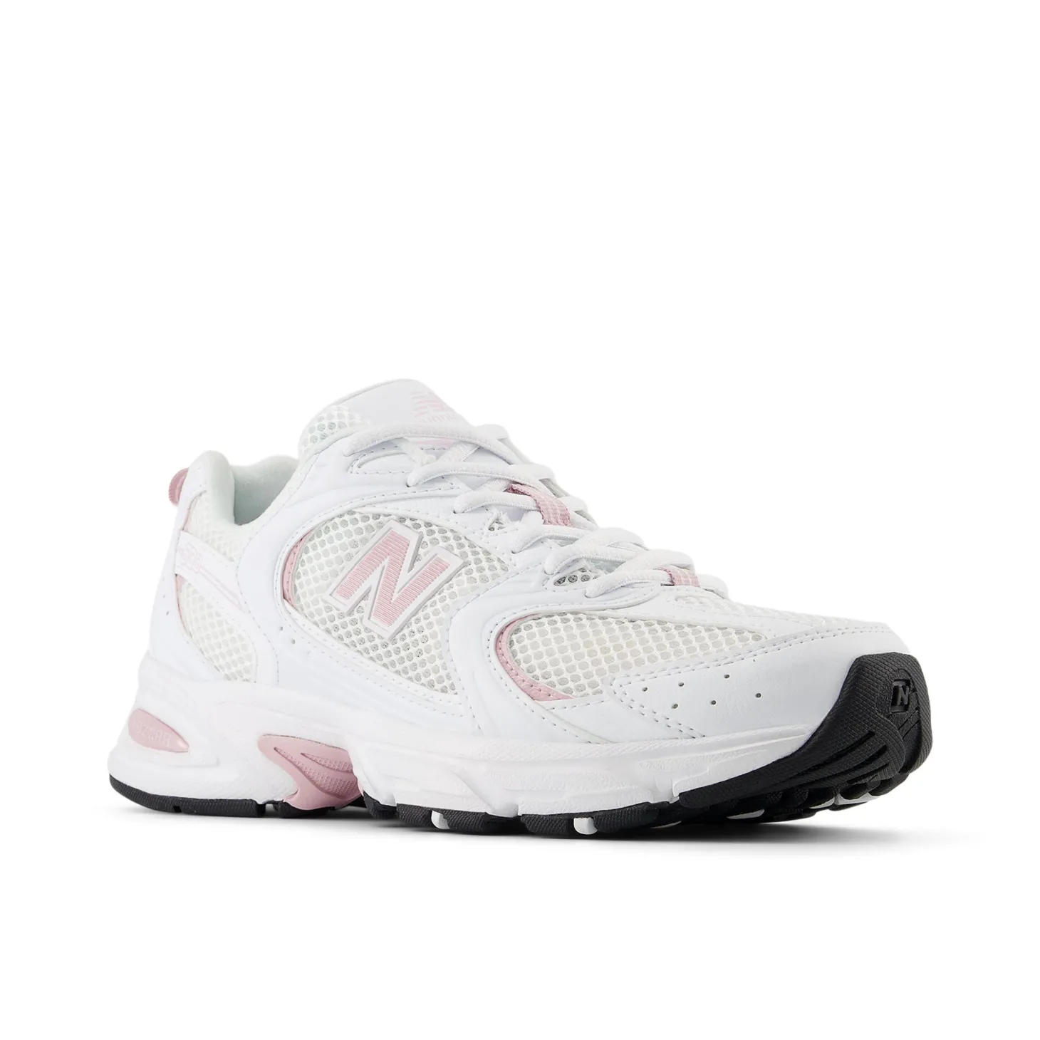 Sneakers U530 sintetico e mesh bianco/rosa