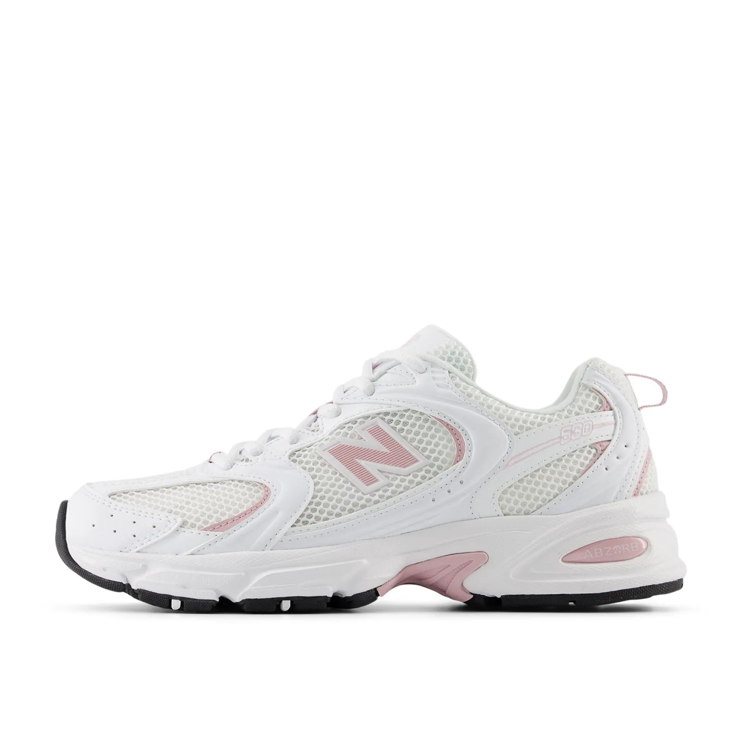Sneakers U530 sintetico e mesh bianco/rosa