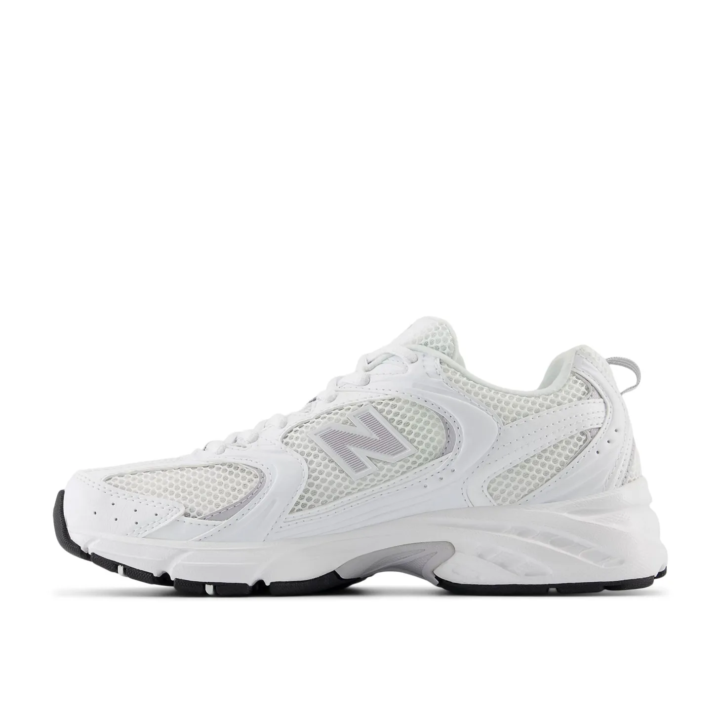 Sneakers U530 sintetico e mesh bianco