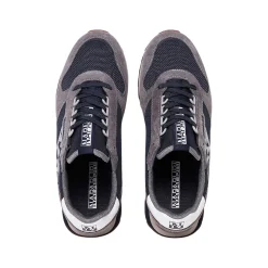 Sneakers Virtus02 suede/nylon blu/grigio