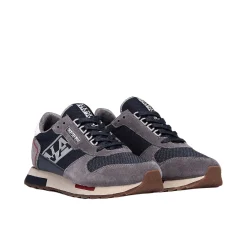 Sneakers Virtus02 suede/nylon blu/grigio