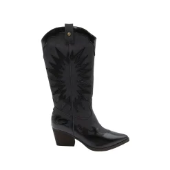 Stivale Devon stile cowboy nero