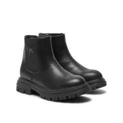 Stivaletti junior bambina in pelle nero