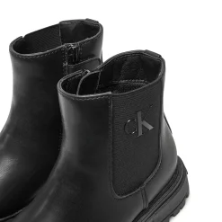 Stivaletti junior bambina in pelle nero