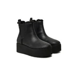 Stivaletti modello Jilaine con zeppa nero