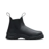 Stivaletto beatles #2240 black leather con suola spessa nero