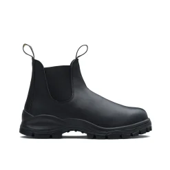Stivaletto beatles #2240 black leather con suola spessa nero