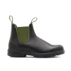 Stivaletto Chelsea #519 marrone/verde