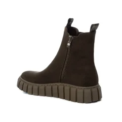 Stivaletto Chelsea con zip kaki
