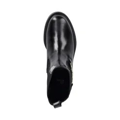 Stivaletto con cuore in metallo nero