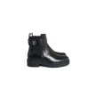 Stivaletto modello beatles con logo metallico nero