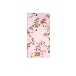 Stola con stampa floreale naturale