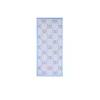 Stola con stampa logo monogram celeste