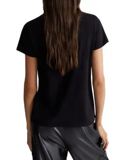 T- shirt manica corta jersey nero