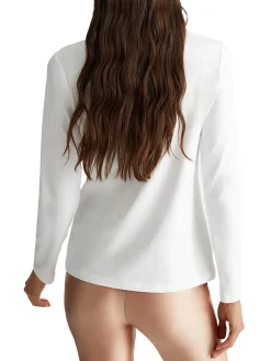 T- shirt manica lunga jersey bianco