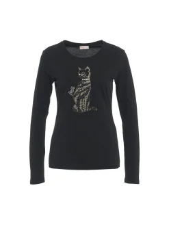 T- shirt manica lunga ladybird nero