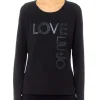 T- shirt manica lunga love jersey nero