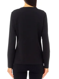 T- shirt manica lunga love jersey nero