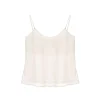 Top con spalline sottili avorio