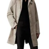 Trench con design minimalista beige chiaro