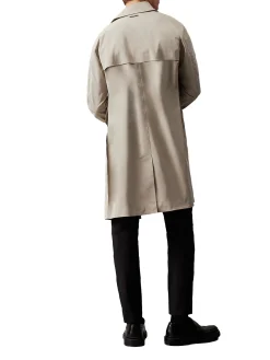 Trench con design minimalista beige chiaro