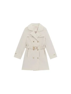 Trench doppio petto beige