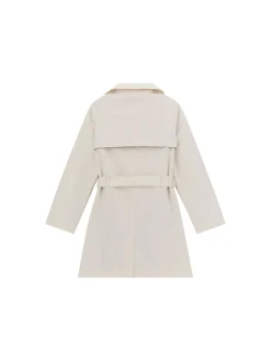 Trench doppio petto beige