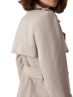 Trench doppio petto sartoriale beige