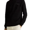 T-shirt a maniche lunghe logo liner chest nero