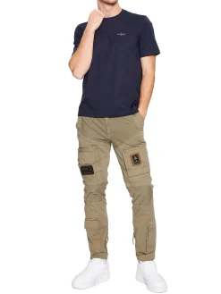T-shirt basic jersey blu