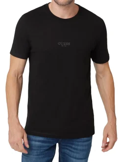 T-shirt basic logo frontale Aidy nero