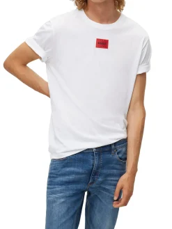 T-Shirt con box logo in jersey