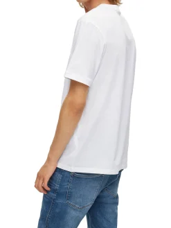 T-Shirt con box logo in jersey