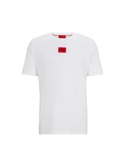 T-Shirt con box logo in jersey